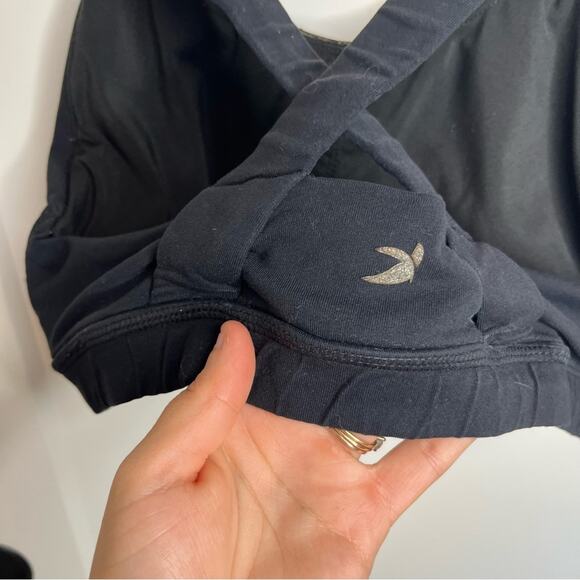 Glyder Black Full Force Stash Cross Strap Sports Bra Size Large - Picture 5 of 6